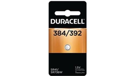 1 384392 Duracell Silver Oxide Battery Ag3 Lr41 Ms312 Sp384 Sp392