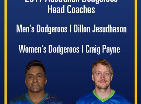 2017 Dodgeroos Coaches Unveiled Dodgeball Australia