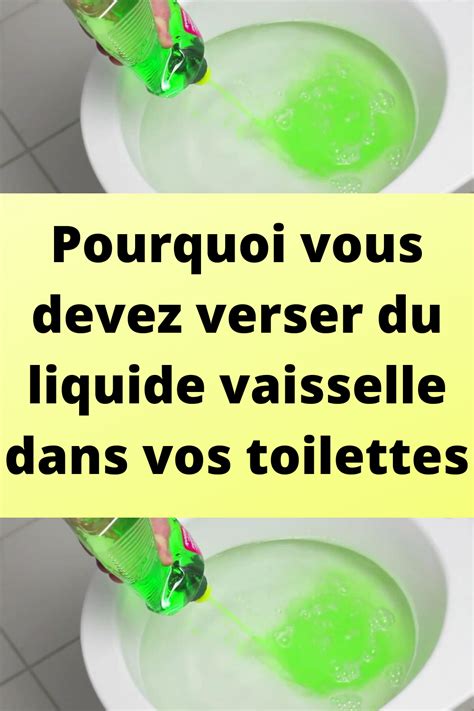 Pourquoi Vous Devez Verser Du Liquide Vaisselle Dans Vos Toilettes Soap