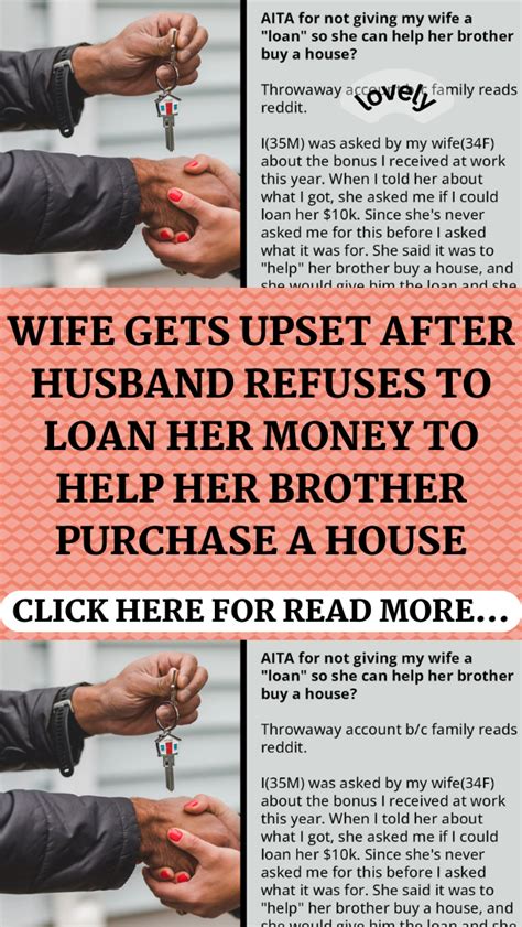 Wife Gets Upset After Husband Refuses To Loan Her Money To Help Her