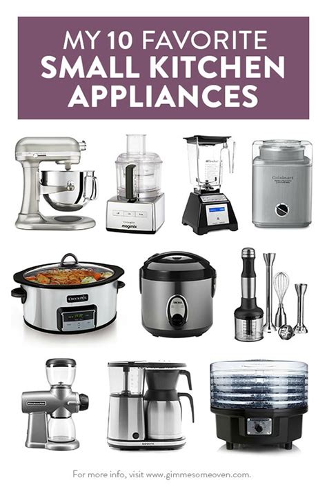They've featured in annual top ten lists of the most reliable kitchen appliance. My 10 Favorite Small Kitchen Appliances | Kitchen ...