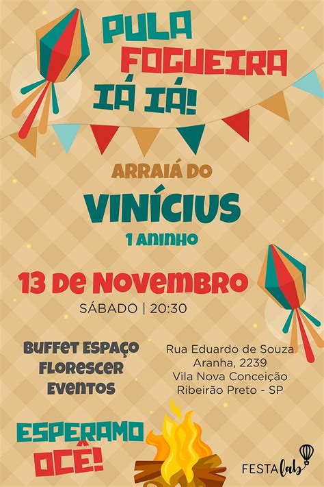 Criar Convite De Anivers Rio Convite Festa Junina Festalab
