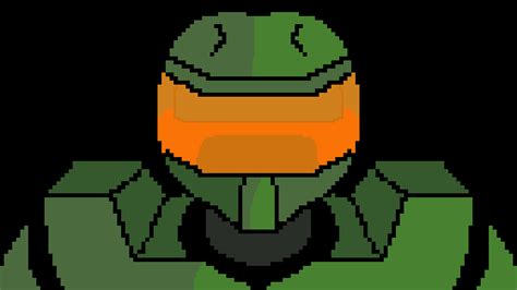 Editing Master Chief Halo In Buttttter Free Online Pixel Art Drawing