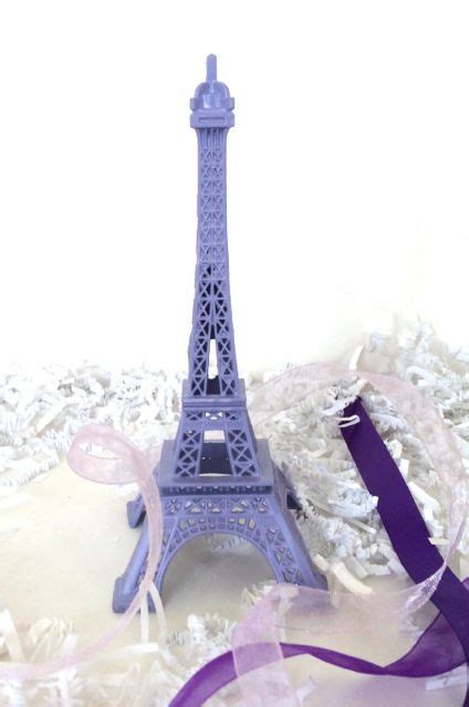 Lovely Vibrant Eiffel Tower In Purple Violet Lavender Amethyst