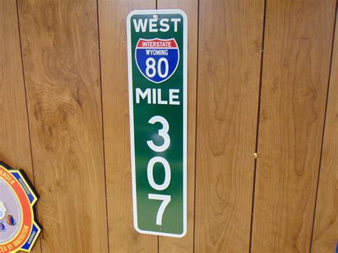 Highway Sign Interstate Sign Road Sign Mile Marker Street Etsy