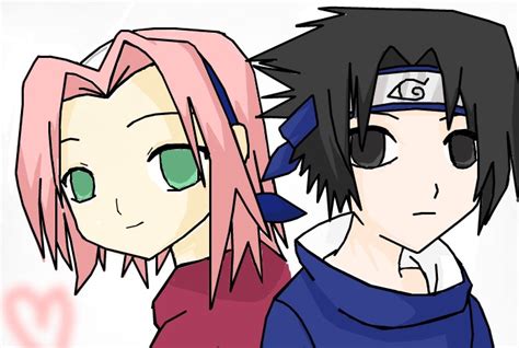 Chibi Sakura And Sasuke By Aniimeloverr On Deviantart