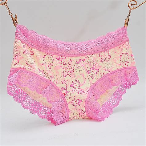 Small Floral Lady Panties Lace Super Sexy Underwear Modal Cotton Bamboo