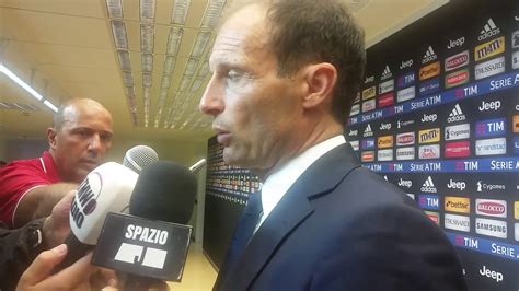 Massimiliano allegri, tecnico della juventus, intervistato la squadra di allegri, domani sera contro la roma, potrebbe vincere lo scudetto, primo trofeo stagionale, prima delle due finali: Intervista Massimiliano Allegri Post Juventus-Chievo 09/09 ...