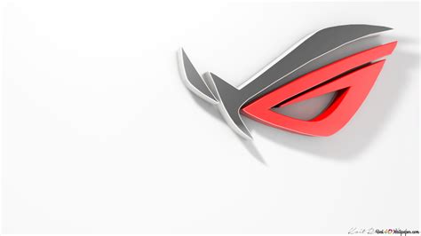 Asus Rog Republic Of Gamers Logotipo Plateado 3d De Asus Hd