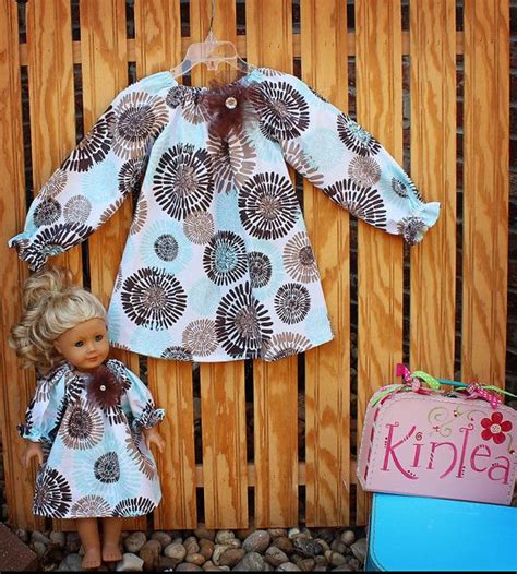 Girls Boutique Peasant Dress And Matching Doll Dress For 18 Etsy