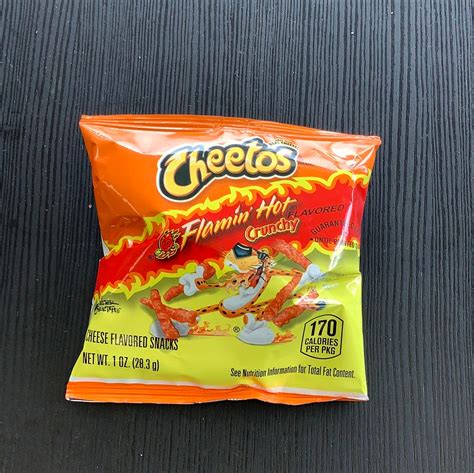 Cheetos Flamin Hot Crunchy 1oz Rowan Skate Center