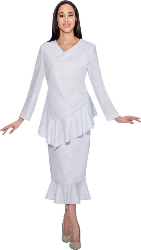 Beverly Crawford Bc1202 White Suits For Women Women Church Suits