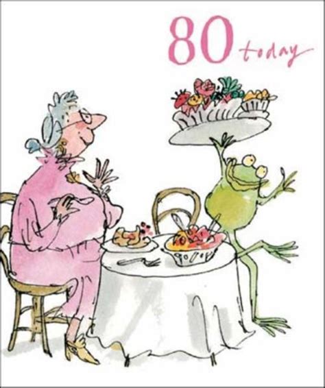 Quentin Blake 80th Birthday Greeting Card Cards Love Kates