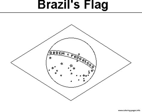 Brazils Flag Coloring Pages Printable