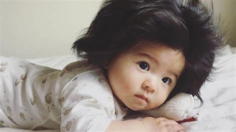 They are often envied by girls from other races because they have no need to straighten it what so ever. Japanese baby with major hair goes viral | Fox News