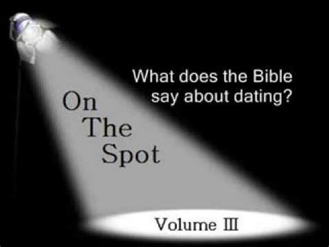 Dating as a single mom and, even more so, dating as a new christian was going to be a challenge. On The Spot III: 10 What does the Bible say about dating ...
