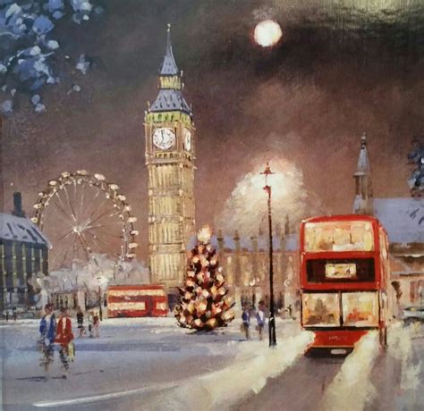 Kates Card London Christmas London Snow Christmas Scene