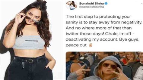 Sonakshi Sinha Deactivates Her Twitter Account Says Chalo Im Off Deactivating My Account