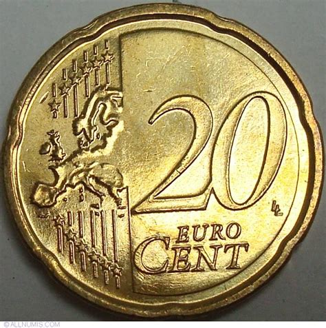 20 Euro Cent 2010 Euro 2002 Prezent Luxembourg Coin 29891