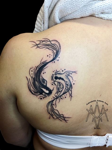 Yin and yang koi fish tattoo simple. Épinglé sur Tattoo Art