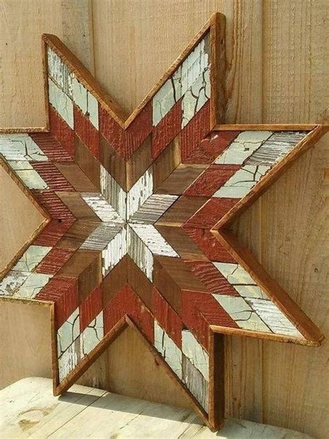 This Wooden Barn Quilt Star Is The Perfect Accent To Any Décor It Is