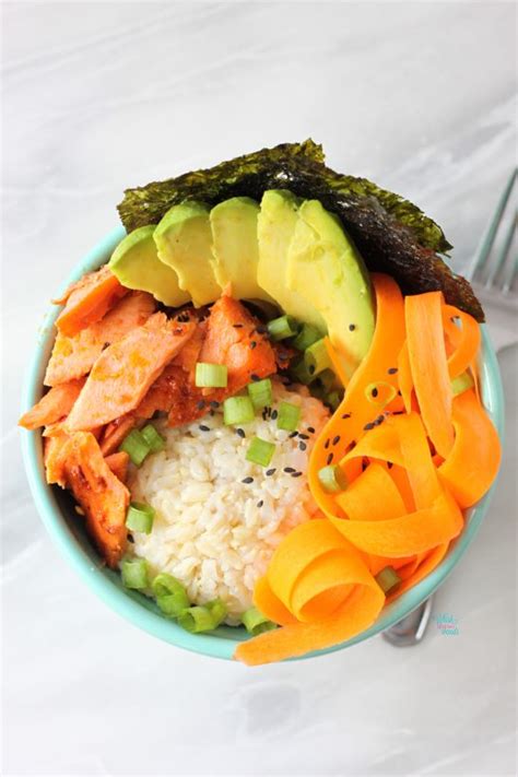 Spicy Salmon Rice Bowl A Whisk And Two Wands