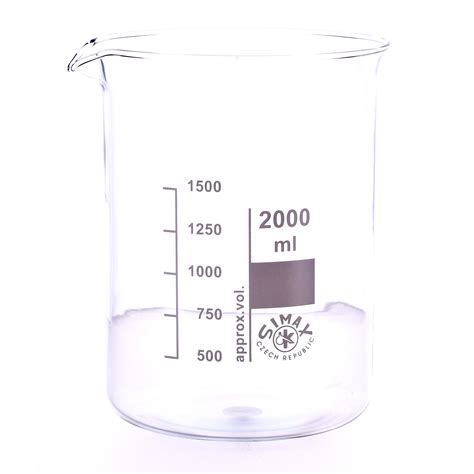 A327190 Simax Glass Beaker Squat Form 2000ml Atoz Supplies