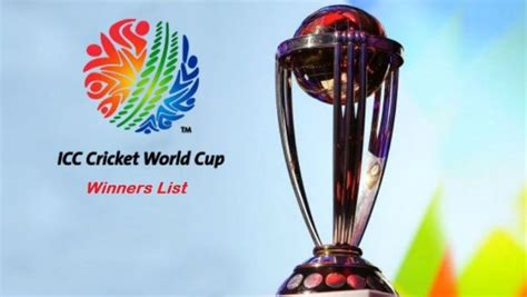 Icc Cricket World Cup Winners List In Odi And T20i