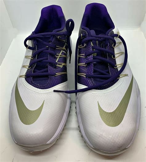 Nike University Of Washington Golf Shoes Men Size 14 Uw Purple Gold