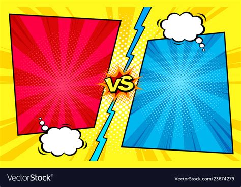 Comic Book Versus Background Royalty Free Vector Image