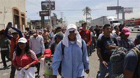 Members Of Migrant Caravan Arrive At Us Mexican Border