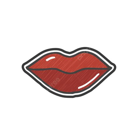 Lips Cartoon Hand Drawn Clip Art Logo Lip Lips Icon Png And Vector