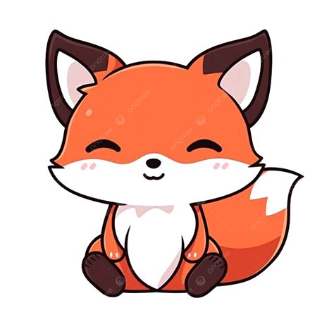 Happy Fox Element Cartoon Cute Fox Cartoon Various Expressions Png