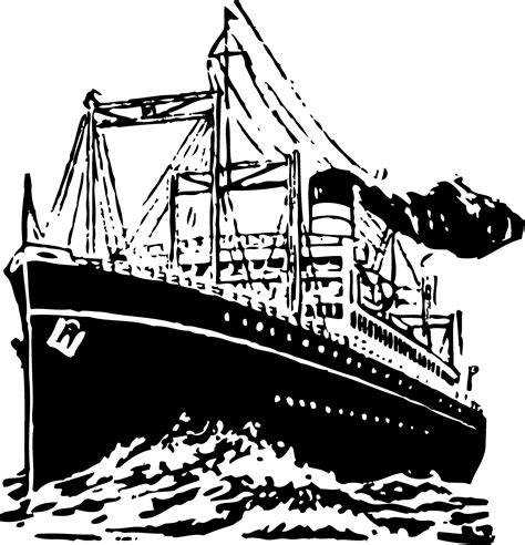 Vintage Ship Clipart Design Free Clip Art
