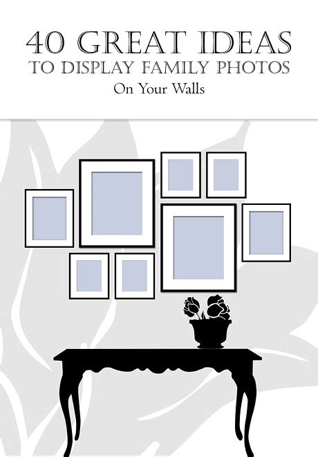 For pictures of this process and ideas for wall gallery arrangements, check out some helpful tips from woodrail dr. 40 Great Ideas To Display Family Photos On Your Walls