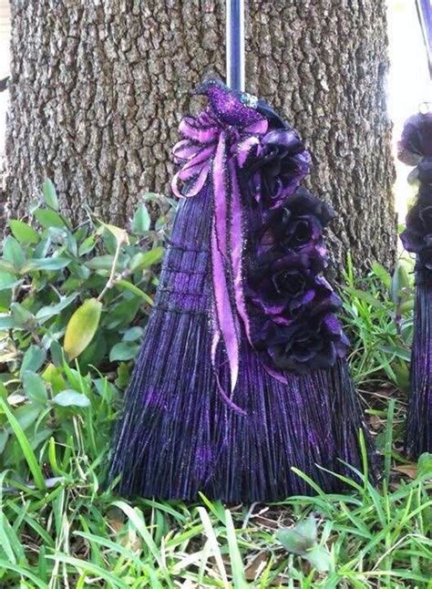 Spray Paint A Broom Purple Purple Halloween Purple Halloween