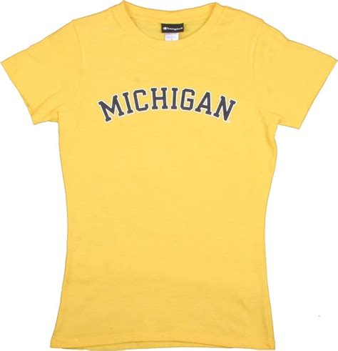 Michigan Wolverines Womens T Shirt Michigan Arched By