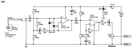 Piezo Preamp Wiring Diagram Wiring Draw And Schematic