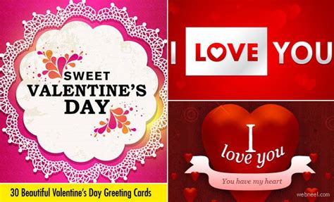 30 Beautiful Valentines Day Cards Greeting Cards Inspiration