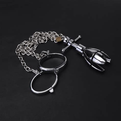 Anal Dilator With Handcuff And Chain Set Bdsm Slave Role Play Toys Fucktoy Ddlg Sexual Torture