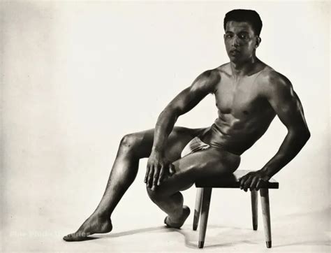 S Bruce Bellas Of L A Vintage Male Nude Bodybuilder Photo Engraving X Picclick Uk