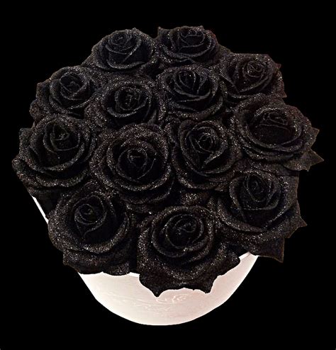 Pin By Lashay On Flowers Black Rose Flower Black Glitter Glitter Roses