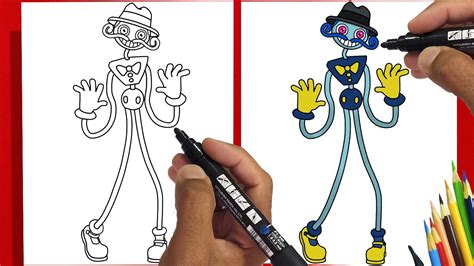 How To Draw Daddy Long Legs Poppy Playtime Youtube