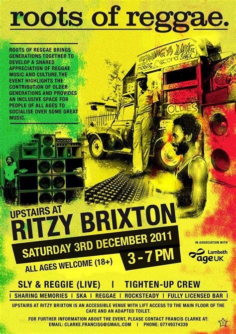 Uk Reggae Poster Reggae Reggae Concerts Concert Posters