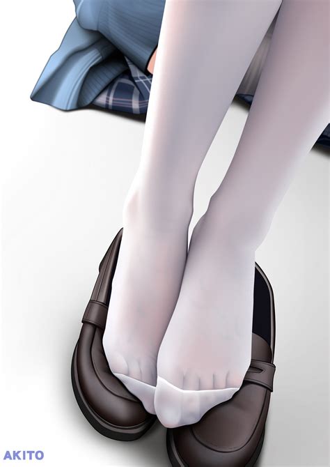 Wallpaper Anime Girls White Stockings 3307x4677 Pllo 2227930 Hd Wallpapers Wallhere