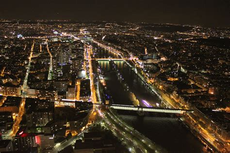 A View From The Top Of The Eiffel Tower At Night This View Flickr