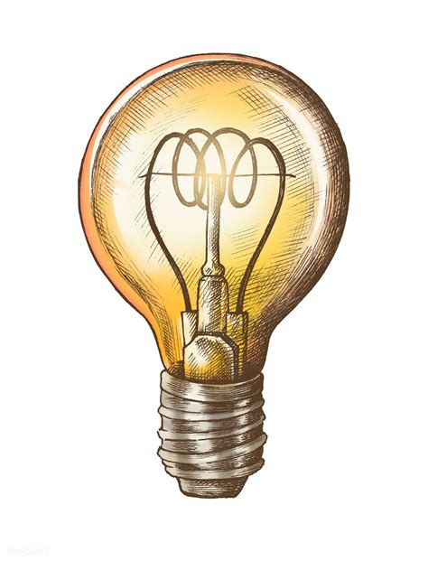 Download Premium Vector Of Creative Light Bulb Doodle On Beige