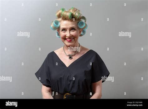 Old Lady Hair Rollers Hi Res Stock Photography And Images Alamy