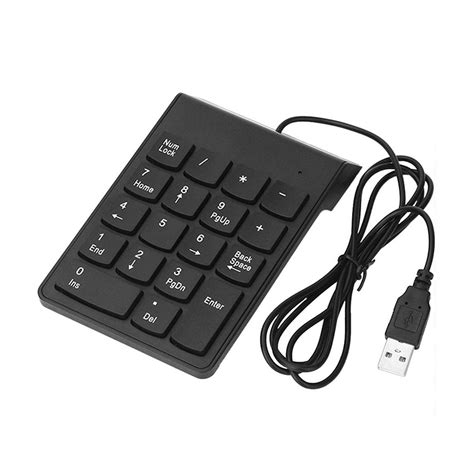 Usb Mini18 Keys Numeric Keypad Black Numeric Number Keyboard For Laptop