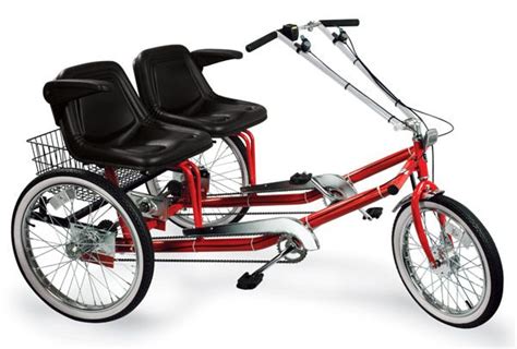 Dual Seat Adult Tricycle Helps You Sit Next To Your Partner While